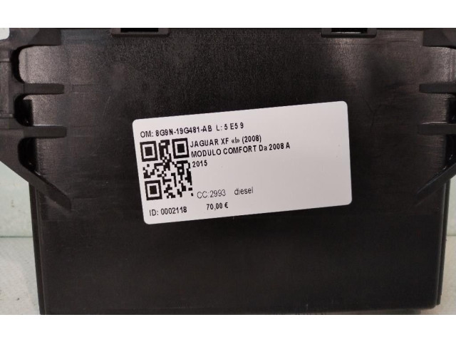 Блок комфорта 8G9N-19G481-AB, 8G9N-19G481-AB Jaguar XF X250