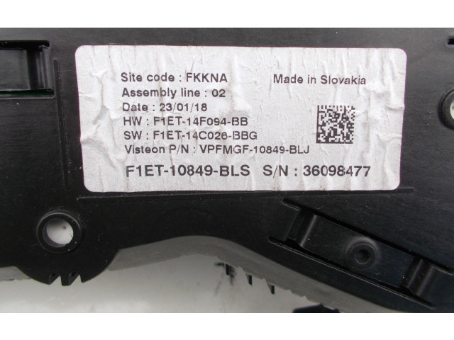 Přístrojová deska Ford Focus ST 2018 F1ET10849BLS, F1ET10849BLS