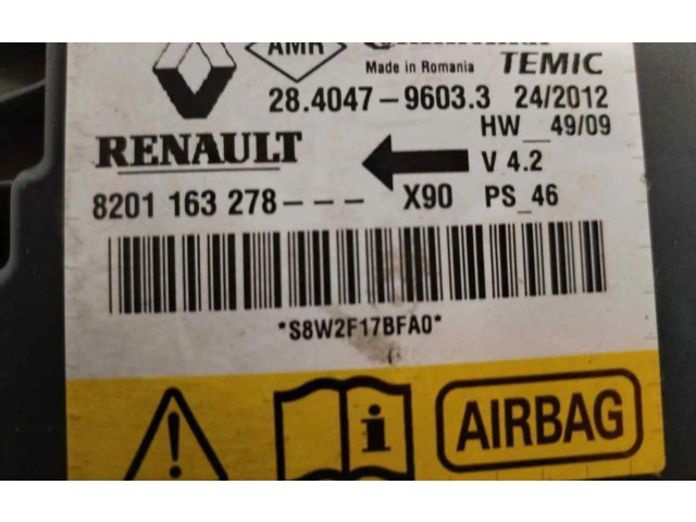 Блок подушек безопасности 8201163278   Renault Sandero I