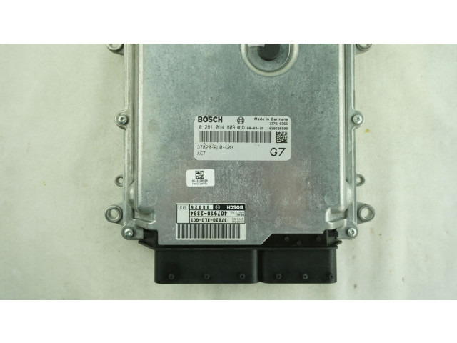 Блок управления двигателя 37820RL0G03, 0281014809   Honda Accord