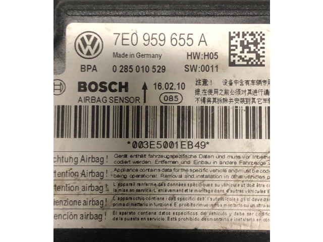 Блок подушек безопасности 7E0959655A, 0285010529   Volkswagen Caddy