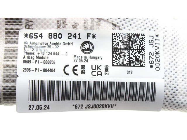 Подушка безопасности в сиденье 654880241F Skoda Scala
