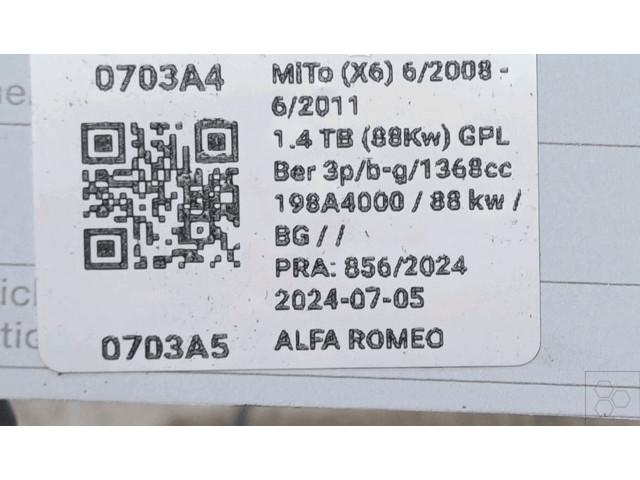 Генератор 52003527 Alfa Romeo Mito