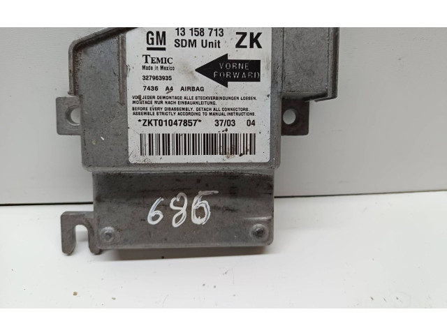 Блок подушек безопасности 327963935, ZKT01047857   Opel Meriva A