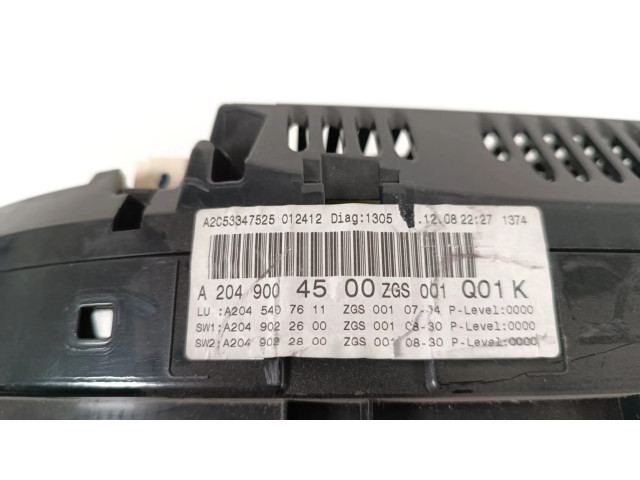 Přístrojová deska Mercedes-Benz GLK (X204) 2009 A2049004500