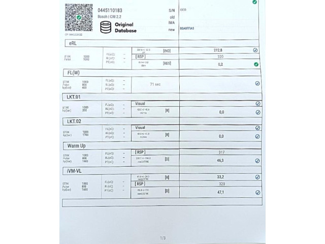 Форсунка 0445110183, BOSCH Fiat Grande Punto