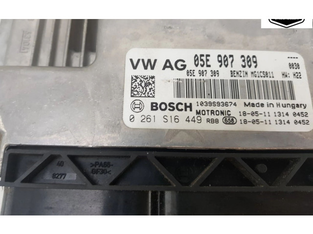 Блок управления двигателя 05E907309, 0261S16449 Audi A3 S3 8V