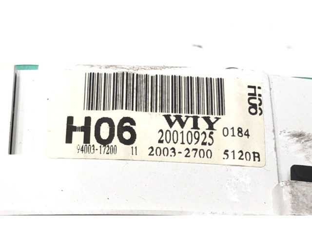 Přístrojová deska Hyundai Matrix 2002 94003-17200