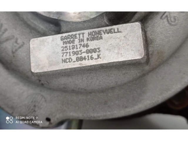  Турбина Chevrolet Captiva  25181746, 25181746         