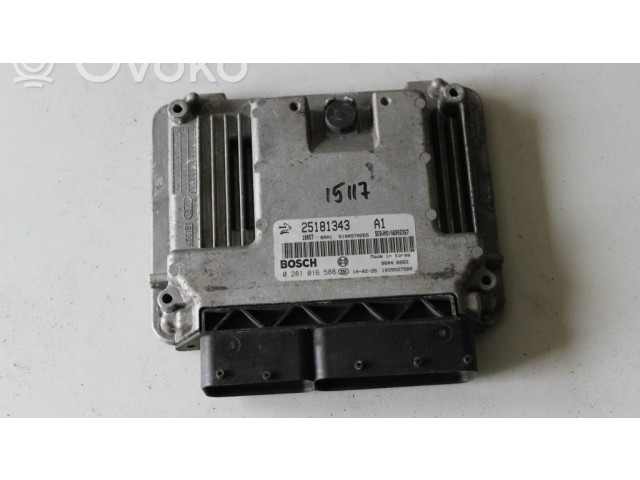 Řídící jednotka 25181343, 0281016588 Chevrolet Captiva 2008