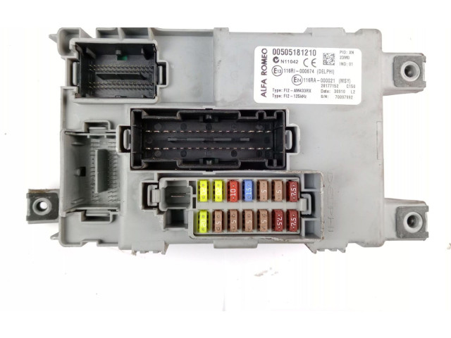 Pojistková skříňka Řídící jednotka BSM 505181210 Alfa Romeo Mito 2011