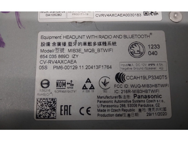 Дисплей 654035869D Skoda Kamiq