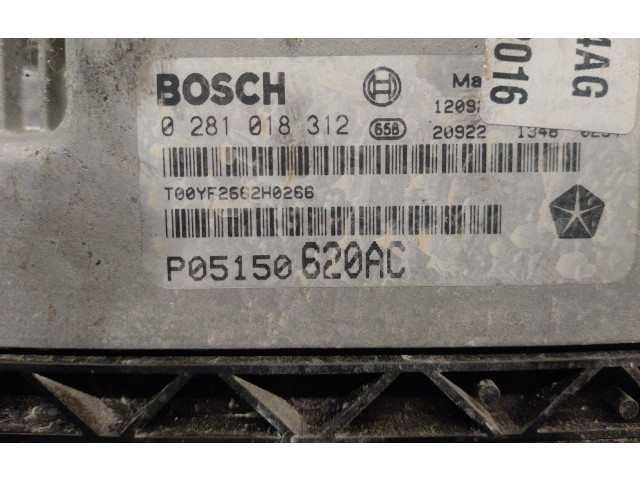 Блок управления двигателя P05150620AC, 0281018312   Fiat Freemont