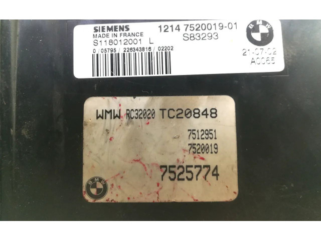 Řídící jednotka 7525774, 7520019 Mini One - Cooper R50 - 53 2002