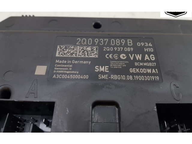 Блок управления 2Q0937089B, 2Q0937089B   Skoda Octavia Mk1 (1U)