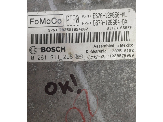 Блок управления двигателя ES7A12A650AL, DS7A12B684DA   Ford Fusion II