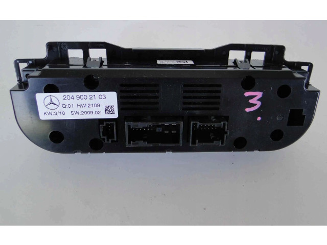 Блок управления климат-контролем A2049002103   Mercedes-Benz GLK (X204)