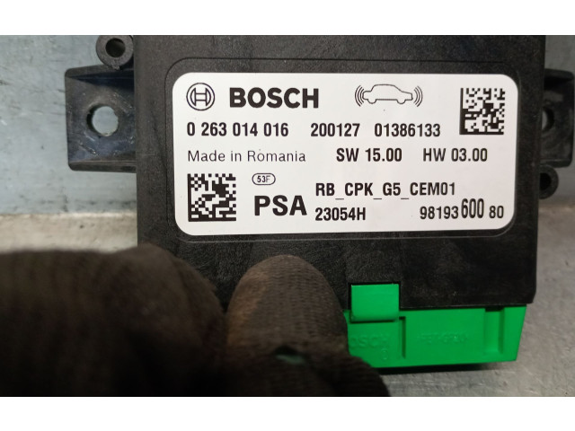 Блок управления 9819360080, 9819360080   Peugeot 5008