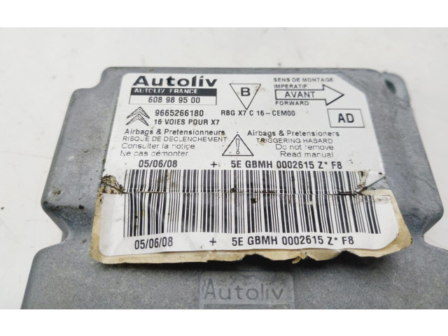 Блок подушек безопасности 9665266180   Citroen Berlingo