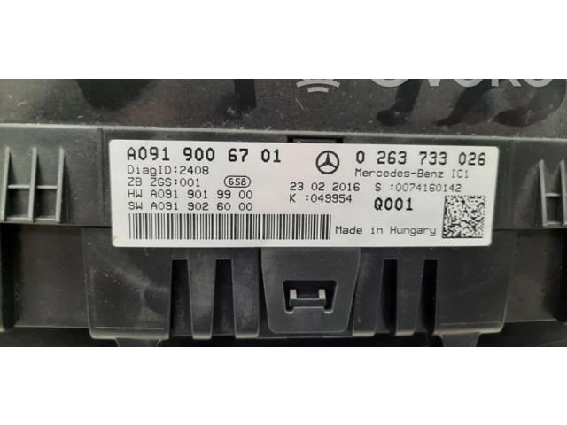 Přístrojová deska  Infiniti Q30 2016 A0919006701  