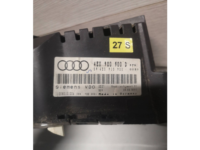 Přístrojová deska Audi A8 S8 D3 4E 2007 4E0920900D, 110080101006