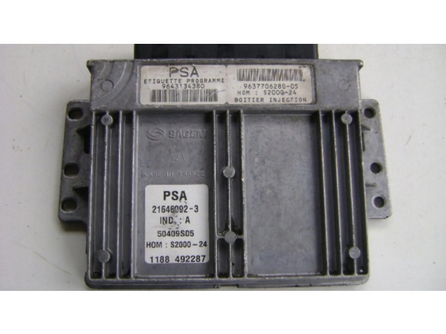 Блок управления двигателя 9643134380   Peugeot Partner