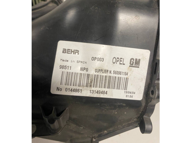 Вентилятор печки 13149484, 560961104 Opel Meriva A