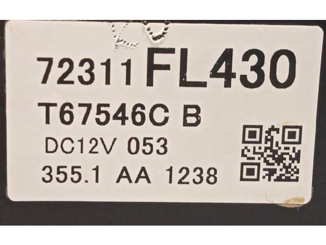 Блок управления климат-контролем 72311FL430 Subaru XV
