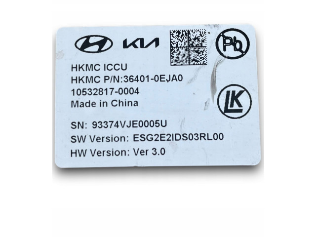 Блок управления двигателя 364010EJA0   KIA Niro