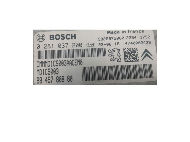 Блок управления двигателя 9845780880 Opel Combo E