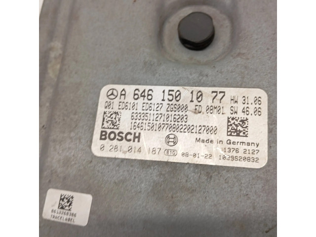 Řídící jednotka A6461501077, 1039S20832 Mercedes-Benz Vito Viano W639 2005