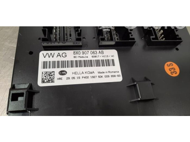 Блок комфорта 8X0907063AB, 8X0907063 Audi Q3 8U