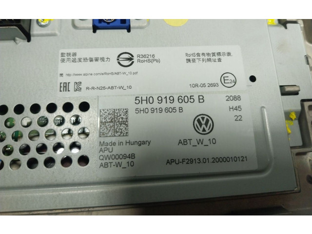 Экран дисплея вверх 5H0919605B, 5H0919605 Volkswagen Golf SportWagen