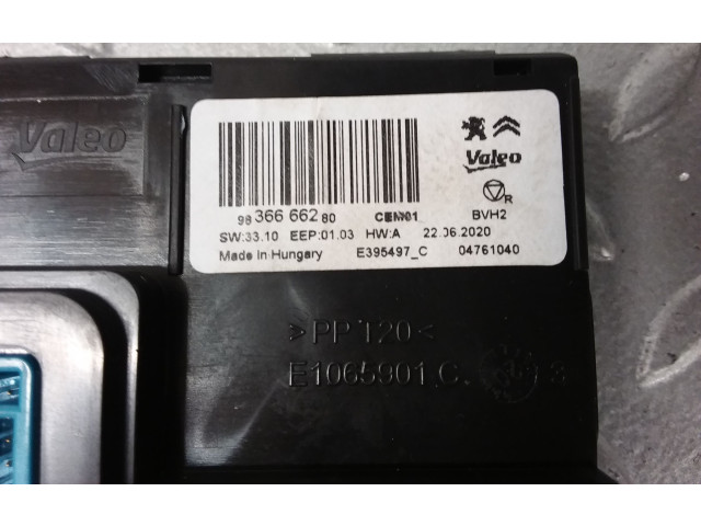 Блок управления климат-контролем 9836666280, 1673941080 Citroen C5 Aircross