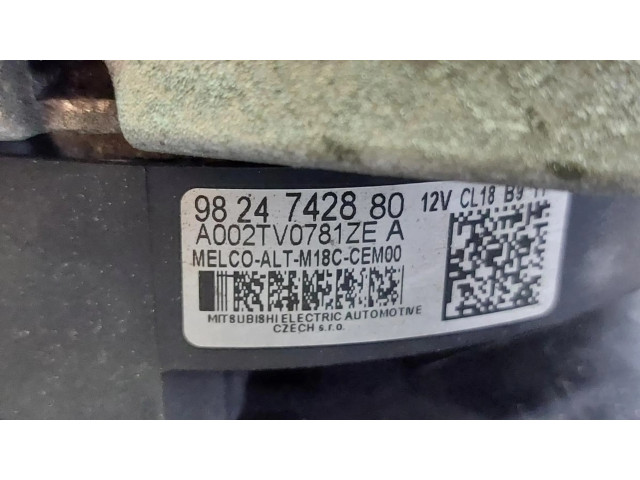 Генератор 9824742880   Peugeot 3008 II      