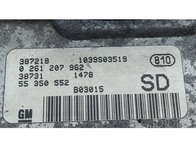 Řídící jednotka 0261207962, 55350552   Opel Zafira A 2004