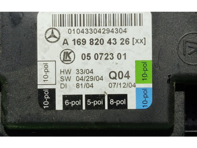 Блок управления A1698204326 Mercedes-Benz A W169