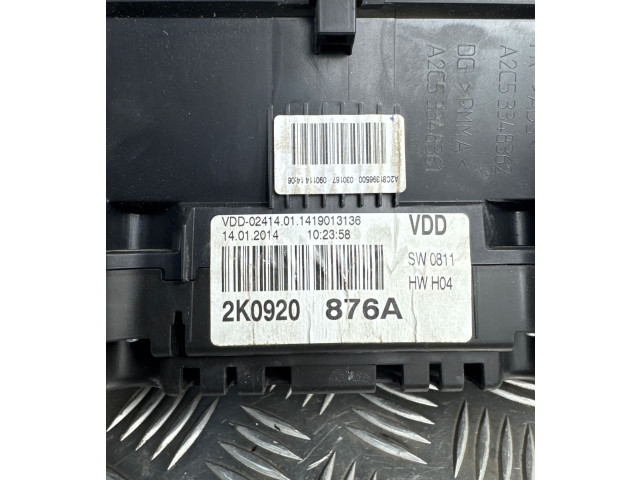 Přístrojová deska  Volkswagen Caddy 2012 2K0920876A, VDD02414  