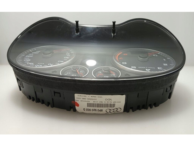Панель приборов 8P0920932D, 8P0920932D Audi A3 S3 8P