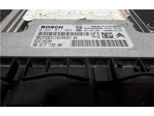 Блок управления 9661773380, 0281011863 Citroen C4 I