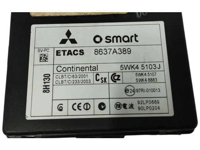 Блок управления 8637A389, 8637A389 Mitsubishi Colt