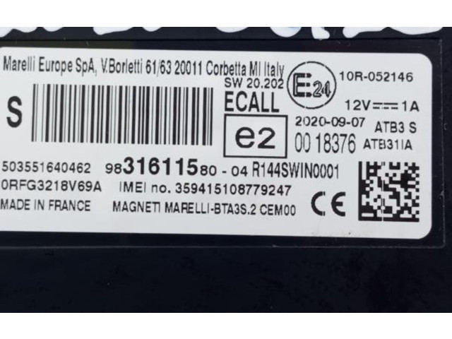 Блок управления 503551640462, 10R052146   Peugeot Partner III