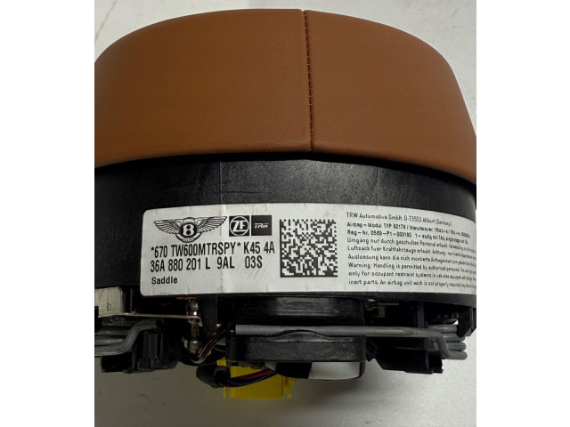 Подушка безопасности водителя 36A880201L, 36A880201L Bentley Bentayga