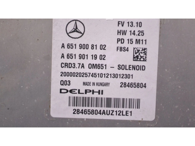 Řídící jednotka A6519008102, A6519011902 Mercedes-Benz SLK R172 2016