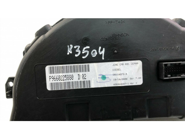 Přístrojová deska Citroen C3 2005 P9660225880D, K3504