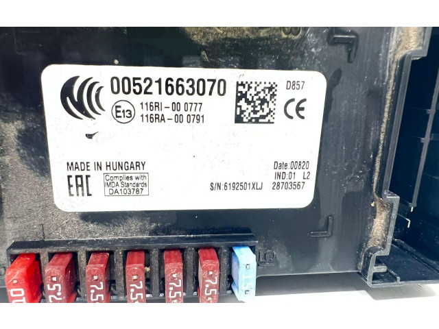 Блок комфорта 00521663070, 00521663070 Jeep Renegade