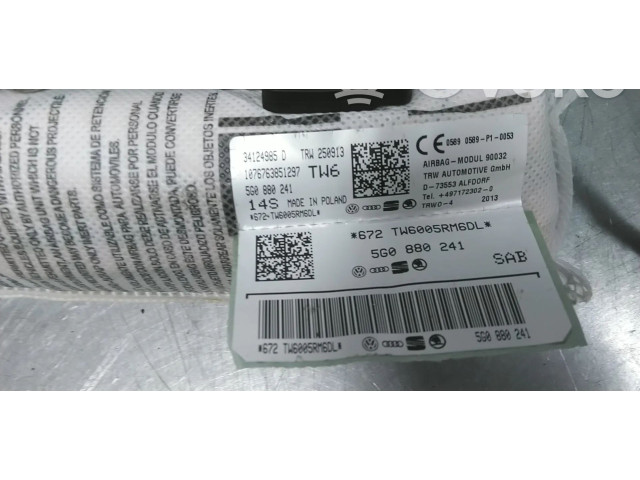 Подушка безопасности в сиденье 5G0880241, 5G0880241B Volkswagen Golf VII