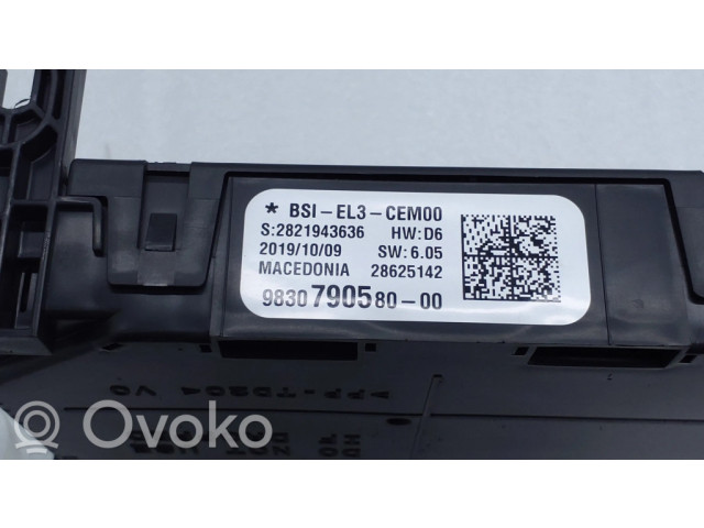 Pojistková skříňka 9830790580, 2821943636 Peugeot 5008 II 2019