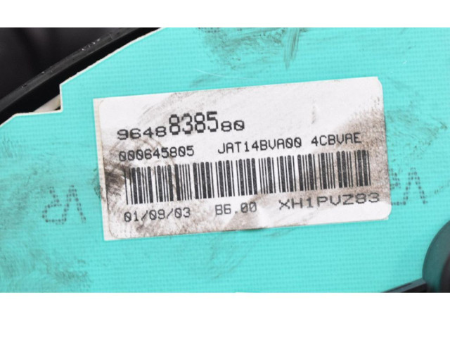 Přístrojová deska Peugeot 206 CC 2003 9648838580, 9648838580