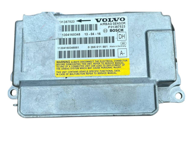 Блок подушек безопасности 31387523, 0285011881   Volvo V60